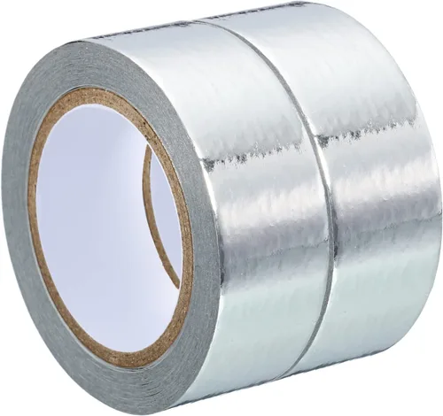 PATIKIL Cinta Washi metálica de 0.591 in x 16.4 ft, 2 rollos de adhesivo autoadhesivo para decoración de manualidades, color plateado Plata