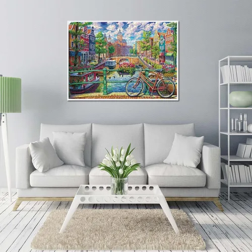 Miniatura 2 de Rompecabezas de 1000 piezas para adultos, 1000 piezas, juguetes educativos del canal de Ámsterdam, rompecabezas de decoración familiar