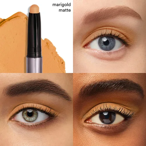 Miniatura 2 de Julep Sombra de ojos 101 de crema a polvo, impermeable, en barra – Marigold Matte – Sombra de ojos mate de larga duración, a prueba de arrugas