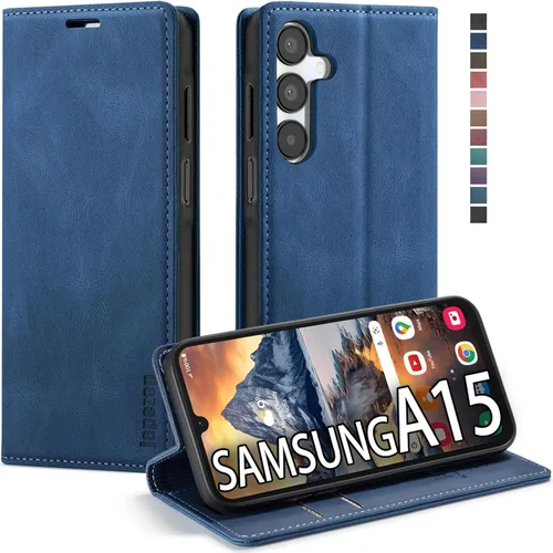 Miniatura 18 de Funda para Samsung Galaxy A13 5G, Samsung Galaxy A13 5G con tarjetero [bloqueo RFID] atril magnético, funda de cuero con tapa para Samsung Galaxy