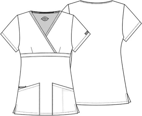 Miniatura 7 de Dickies EDS Signature Mock Wrap Top con múltiples bucles para instrumentos