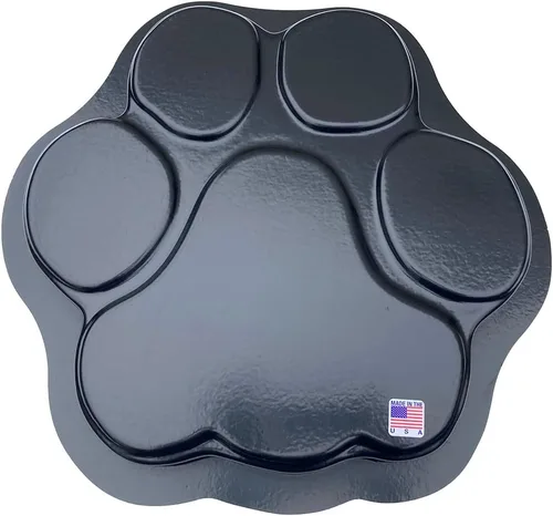 Miniatura 5 de AUTUMN USA - Juego de 2 moldes de piedra escalonada con estampado de patas de perro y gato para decoración de jardín antideslizante