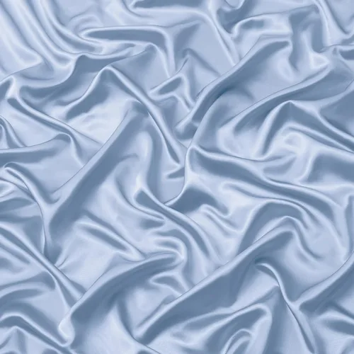 Miniatura 8 de VACVELT Sábana bajera ajustable de satén con bolsillo extra profundo, tamaño matrimonial, color azul bebé, juego de ropa de cama sedosa y 2 fundas