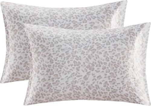 Miniatura 30 de Madison Park Essentials Juego de 2 fundas de almohada de satén para cabello y piel, lujosamente suave, sedosa con brillo natural, fresca al tacto