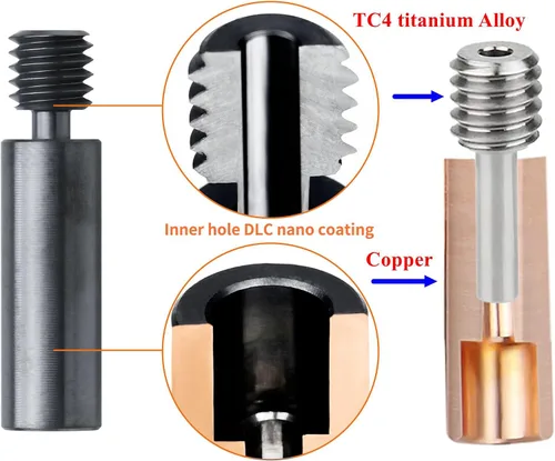 Miniatura 7 de Mejorado con revestimiento nano Ender 3 V2 rotura de calor bimetálica CR10 rotura de calor bimetálica compatible con Creality Ender3 Pro/Ender 5 Pro