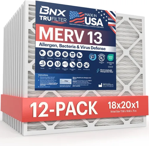 Miniatura 27 de BNX TruFilter 16x24x1 Filtro de aire MERV 13 (paquete de 6) - HECHO EN EE.UU. - Filtros plisados electrostáticos para aire acondicionado HVAC AC