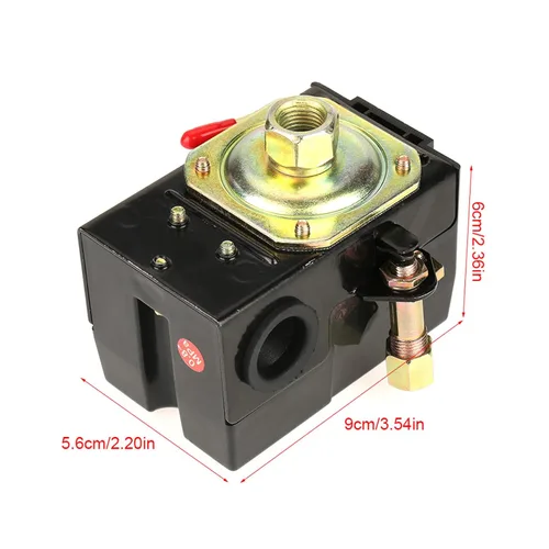 Miniatura 7 de Interruptor del compresor de aire, interruptor de válvula regular universal de control de presión 95-125 PSI 1pc