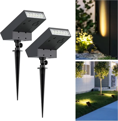 Miniatura 9 de SOTTLOT Luces solares para senderos al aire libre, luz solar regulable con IP65 a prueba de agua, 500LM 3000K iluminación solar al aire libre