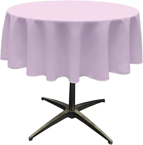 Miniatura 34 de Telón de fondo King Inc, mantel redondo de poliéster sin costuras de 58 pulgadas / superposición, bueno para mesa de café pequeña (Aqua)