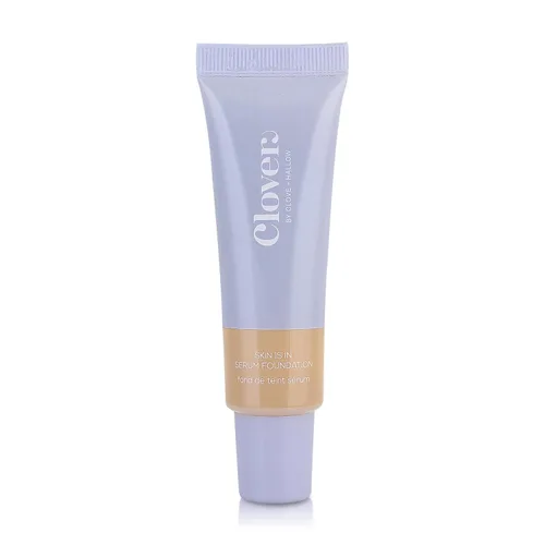 Miniatura 15 de Clover Skin Is In Serum Foundation Suero facial hidratante, base ligera, libre de crueldad animal y vegano, con escualano y cera de semillas de 10