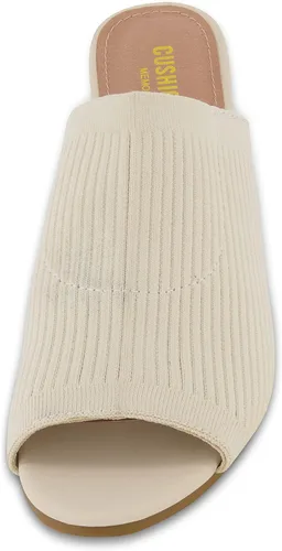 Miniatura 3 de CUSHIONAIRE Sandalias de tacón de punto Nima para mujer + espuma viscoelástica, anchos disponibles