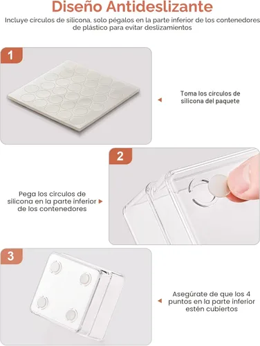 Miniatura 7 de SMARTAKE Organizador de cajones de 13 piezas con almohadillas de silicona antideslizantes, bandeja organizadora de cajones de escritorio de 5