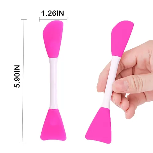 Miniatura 8 de RamPula Cepillo de silicona para máscara facial, cepillo aplicador de máscara de barro facial flexible para aplicar máscara facial, máscara