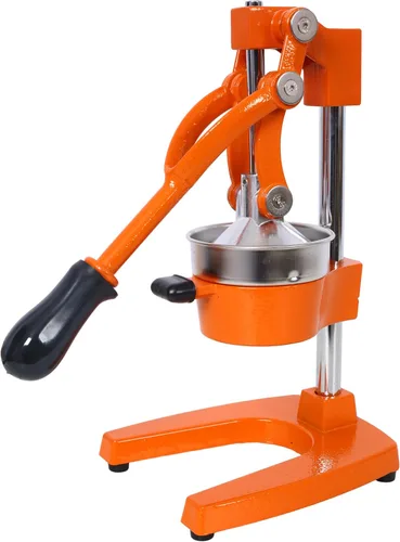 Miniatura 6 de Exprimidor de cítricos de hierro fundido, prensa manual manual extra grande de grado comercial, exprimidor de encimera resistente para jugo