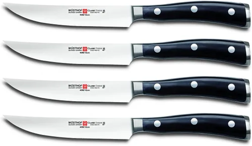 Miniatura 2 de WÜSTHOF Classic IKON - Juego de cuchillos para carne de carbono (4 piezas)