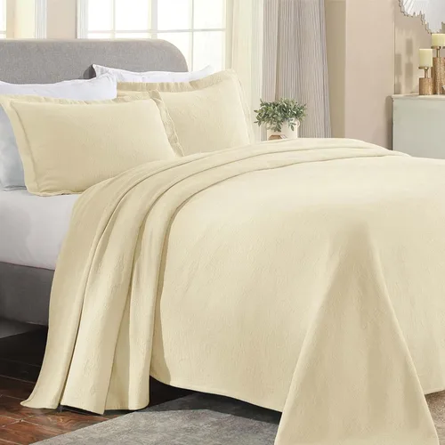 Miniatura 12 de Superior colcha de una plaza de jacquard y matelasse 100 % algodón de alta calidad, turquesa, individual Blanco