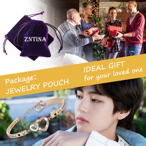 Miniatura 7 de G-Ahora Kpop BT Bangtan Boys Bracelet to Love Yourself Army Never Mind Charm Bracelet Inspirational Gift BT Lover Fans Jewelry Gift for BT Fans Girl
