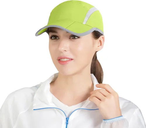 Miniatura 70 de connectyle plegable malla deportes cap con transpirable con rayas reflectantes Sun Runner Cap