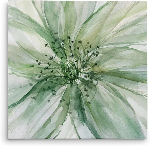 Miniatura 32 de Wexford Home Azul Blanco Lienzo decorativo para pared, envuelto en galería, 10 x 10 pulgadas, azul blanco i