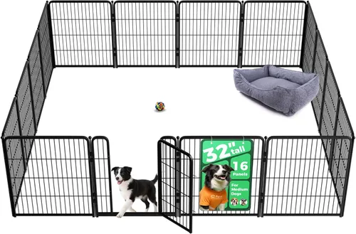 Miniatura 56 de FXW Homeplus Unleashed Corralito para Perros de Interior - Juego Sin Estrés y Seguro, Resistente de 24 Pulgadas 4 Paneles Corral para Cachorros