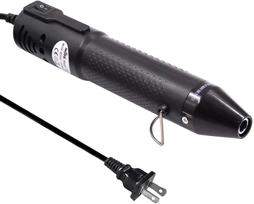mofa Pluma de Calor para Repujado, Mini Pistola de Calor, Herramientas de Pluma de Aire Caliente, Pluma Termorretráctil con Soporte Para Bricolaje,