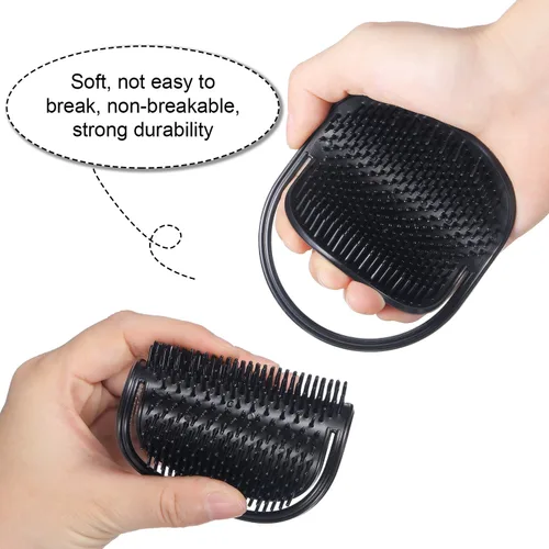 Miniatura 5 de BBTO Peines de palma de bolsillo suaves y portátiles, champú, peine, masajeador de pelo, cepillo de mano para hombres, mascotas, hogar, oficina