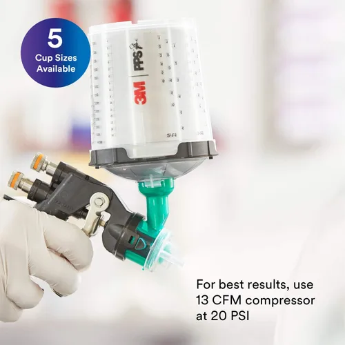 Miniatura 4 de 3M Accuspray - Sistema de pistola de pintura con PPS 2.0, 26580, estándar, 22 onzas, uso para automóviles, muebles, gabinetes y más, 1 pistola