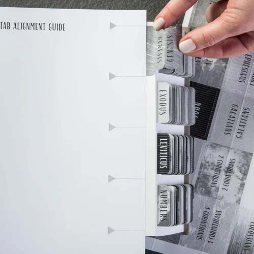 Miniatura 7 de Pestañas para la Biblia laminadas DiverseBee con resúmenes de libros (impresión grande, fácil de leer), pestañas personalizadas para diario bíblico