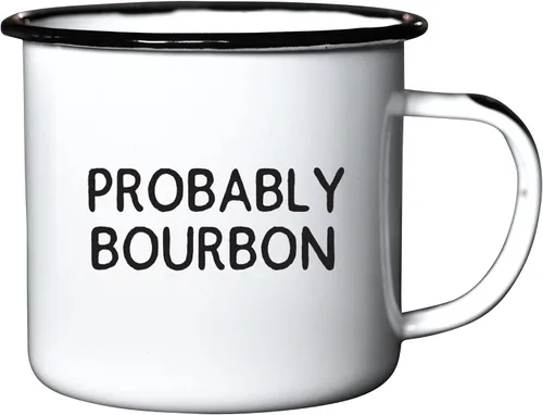 Swag Brewery Probably Bourbon - Taza de café esmaltada, taza de oficina o campamento para papás, madres, hombres, mujeres, jubilados, amigos,