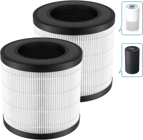 Paquete de 2 filtros purificadores de aire PU-P05/AC201B para Fulminare PU-P05 Air Puri-Fier y Purivortex AC201B Air Pur-ifier, H13 HEPA filtro de