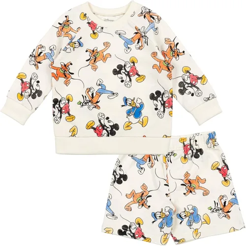 Disney Mickey Mouse Winnie the Pooh Lion King Toy Story Jack Skellington - Sudadera y pantalones cortos de felpa francesa para recién nacidos a