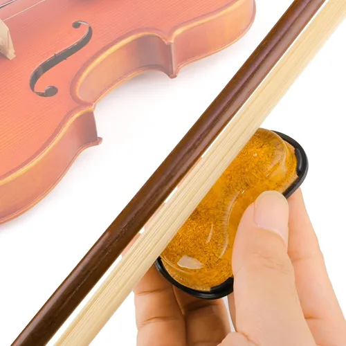 Miniatura 4 de PUNK Colofonia Natural Transparente Adecuada para Violín, Violonchelo, Viola y Otros Instrumentos de Cuerda Frotada (2A)