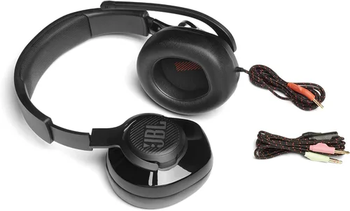 Miniatura 4 de JBL Quantum 200 - Wired Over-Ear Gaming Headset with Voice Focus Directional flip-up mic and Memory Foam Ear Cushions (Black) (Pack of 4)