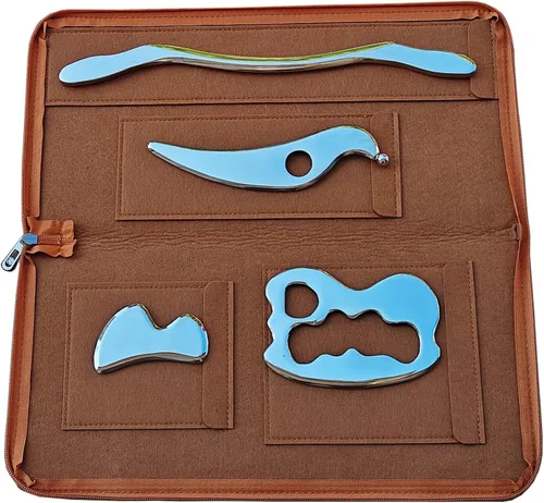 Miniatura 6 de Gua sha Tool Gua Sha, herramientas IASTM de acero inoxidable, herramienta de masaje gua sha, herramienta de movilización de tejidos suaves, terapia