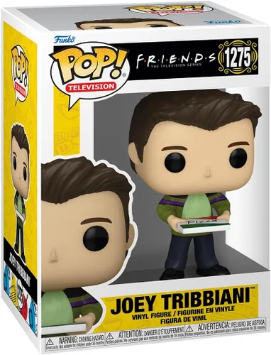 Funko POP! TV: Friends - Joey Tribbiani con pizza - Figura de vinilo coleccionable - Idea de regalo - Producto oficial - para niños y adultos - Fans