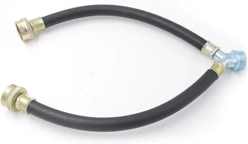 Miniatura 2 de TT FLEX Conector de manguera mezcladora en Y para lavadora de goma, accesorios de 3/4", longitud de 1 pie (12")