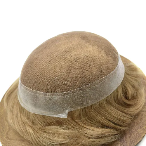 Miniatura 226 de Toupee para hombres Piezas de cabello humano real Encaje suizo para hombres Toupee unidades de cabello humano europeo para hombres Hairpieces