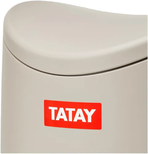 Miniatura 3 de TATAY Cubo de baño con pedal estándar 3L Diseño práctico y funcional Hecho de materiales altamente resistentes Compacto y fácil de usar