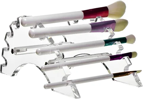 Miniatura 10 de AMT - Soporte acrílico para bolígrafo, pantalla de maquillaje transparente, grueso y resistente, soporte organizador para brochas de maquillaje