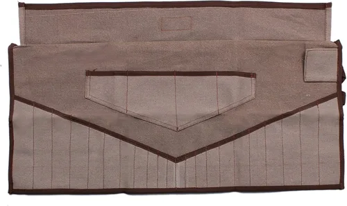 Miniatura 17 de BULL TOOLS Organizador de Rollo de Herramientas con 26 Bolsillos para Llaves, Métrico y SAE, Lona de Algodón Durable, Bolsa de Herramientas Oliva
