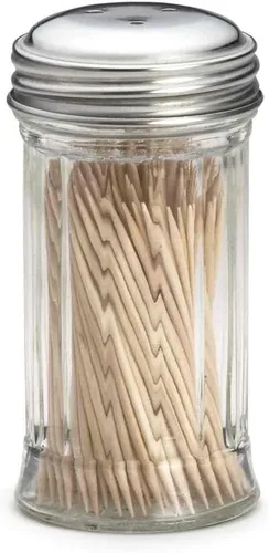 Miniatura 2 de Tablecraft Productos Dispensador de palillos de dientes de vidrio con púas