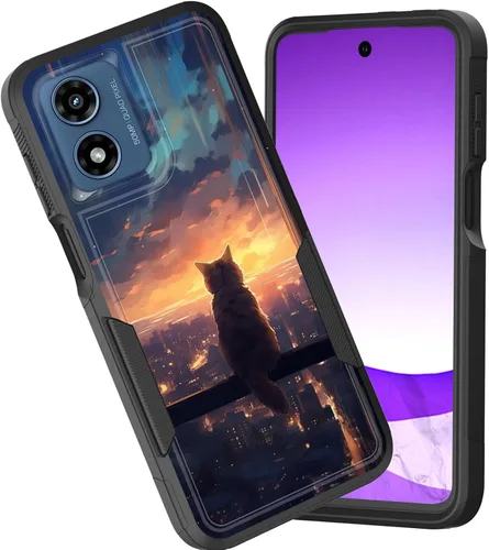 Miniatura 154 de Funda protectora para Motorola Moto G Stylus 5G 2025/Moto G Stylus 5G 2026, funda protectora híbrida de doble capa resistente a prueba de golpes