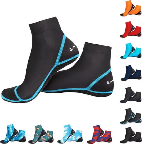 OMGear Calcetines de Agua a Prueba de Arena Botines de Secado Rápido Calcetines de Natación y Buceo para Fútbol de Arena Voleibol de Playa