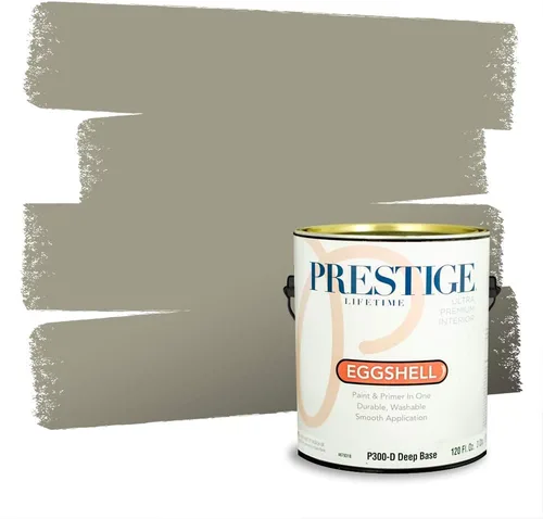Miniatura 40 de Prestige Paints - Pintura exterior e imprimación en uno, 1 galón, plano, compatibilidad comparable con el color menta «Whipped Mint» de Behr