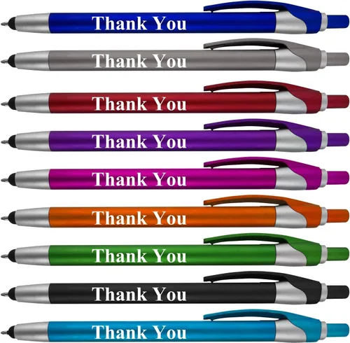 Miniatura 2 de Lápiz óptico de regalo de felicitación para dispositivos de pantalla táctil, bolígrafo combinado 2 en 1, para apreciación de empleados, eventos