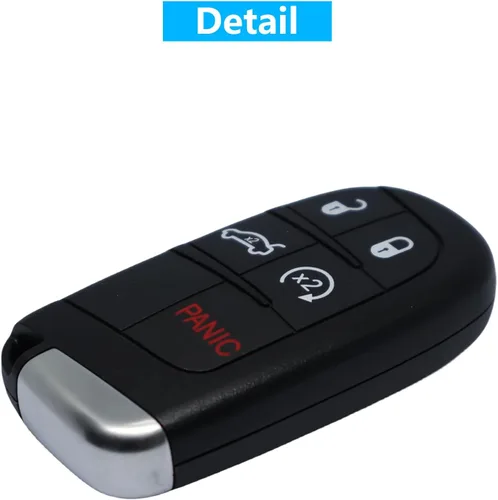 Miniatura 5 de M3N-40821302 433 Mhz 5 botones de entrada remota sin llave para Dodge Charger 2011-2018 para Dodge Challenger 2015-2018 Reemplazar 56046759AA