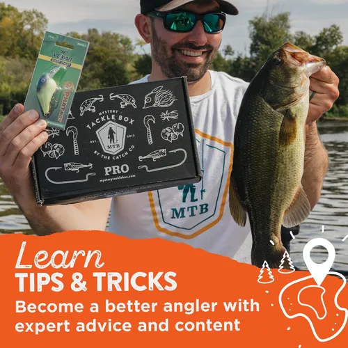 Miniatura 4 de Catch Co Mystery Tackle Box Freshwater Catch All Fishing Kit Bass Trout Crappie Bluegill Perch Sunfish Catfish