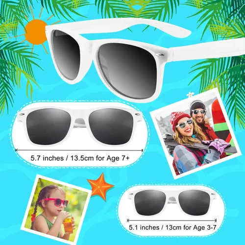 Miniatura 53 de Morcheiong Paquete de 12 lentes de sol de fiesta a granel para cumpleaños, fiesta de verano, bolsas de regalo, regalos