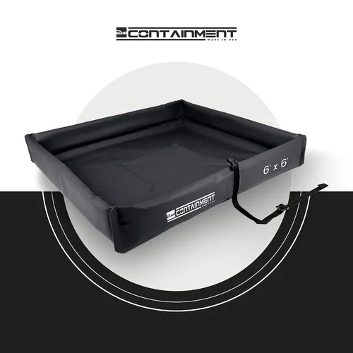 Miniatura 2 de Duck Pond - 6 x 6 pies - PVC negro - Piscina de contención de pared de espuma plegable - Fabricado por el taller original aquí en los Estados Unidos