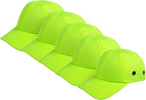 Miniatura 13 de Zojo Gorra de béisbol con 5 unidades, reflectante, transpirable, ligera, gorra de seguridad para hombres y mujeres 5PCS-sarga naranja neón